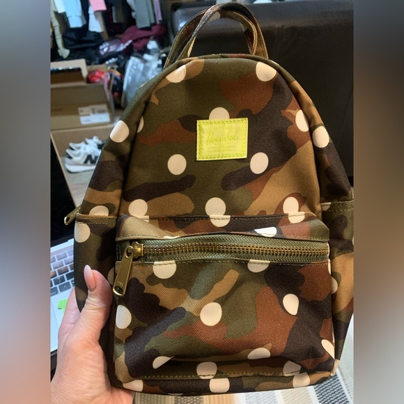 Herschel Supply Company Camouflage Mini Backpack with Polka Dots - Picture 9 of 11